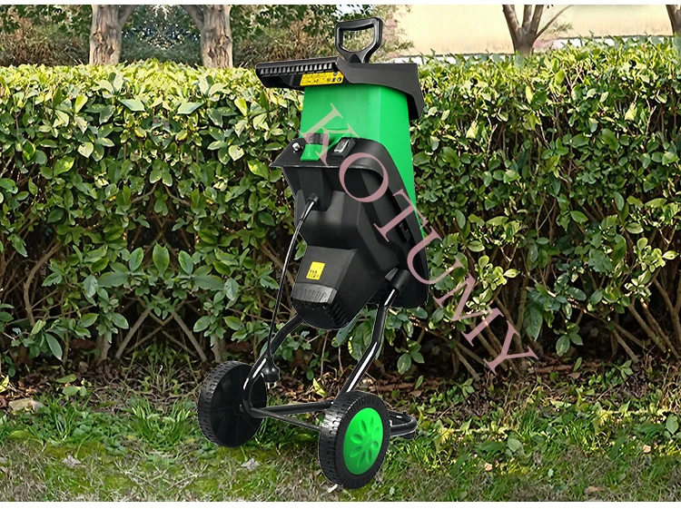 50L Electric Garden Shredder Multifunctional Wood Branch Leaf Crusher Heavy Duty Garden Waste Shredding Machine