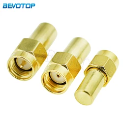 2PCS/Lot 1W 3.0GHz 50ohm SMA/RP-SMA Male RF Coaxial Termination Dummy Load Connector Socket Brass Straight Coaxial RF Adapters