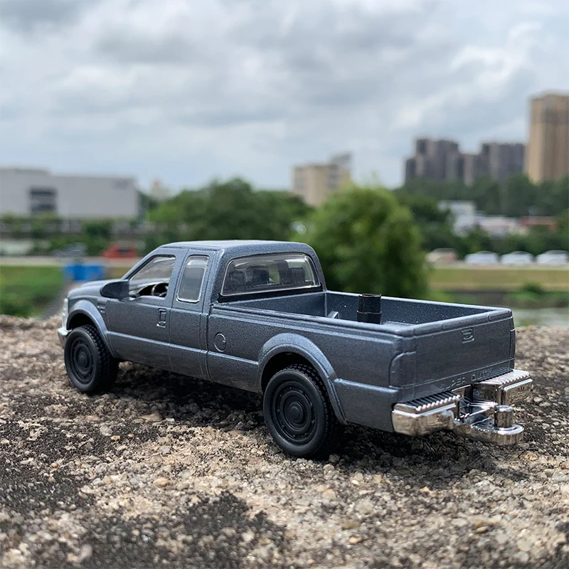 Diecast 1:43 Scale Pickup F250 Simulation Alloy Car Model Static Display Collectible Gift Ornaments Toy Souvenir