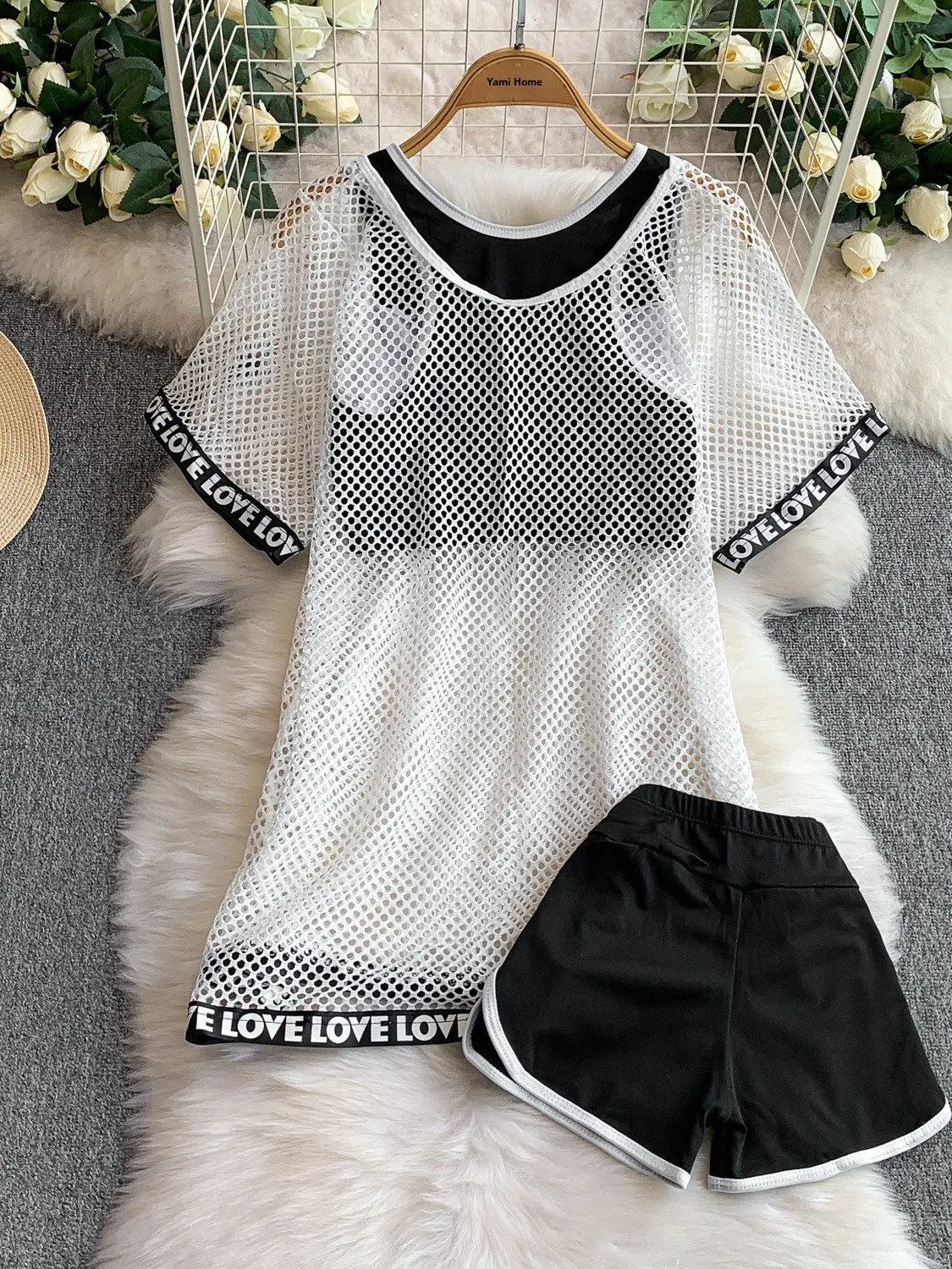 

Женская дышащая футболка Me, спортивный топ с нагрудником, комплект футболок, летний крутой легкий повседневный свободный крой