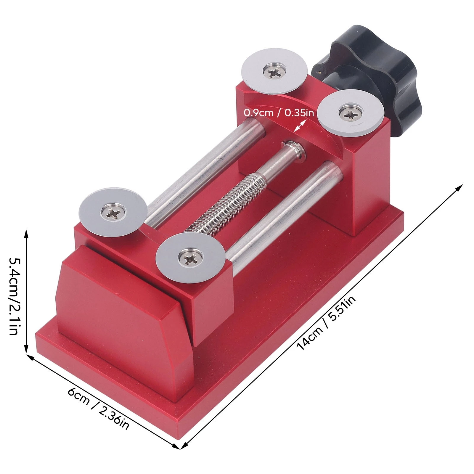 Professional Watch Bezel Ring Remover 4 Round Blades Opener Watchmaker Tool for Repair Maintenance