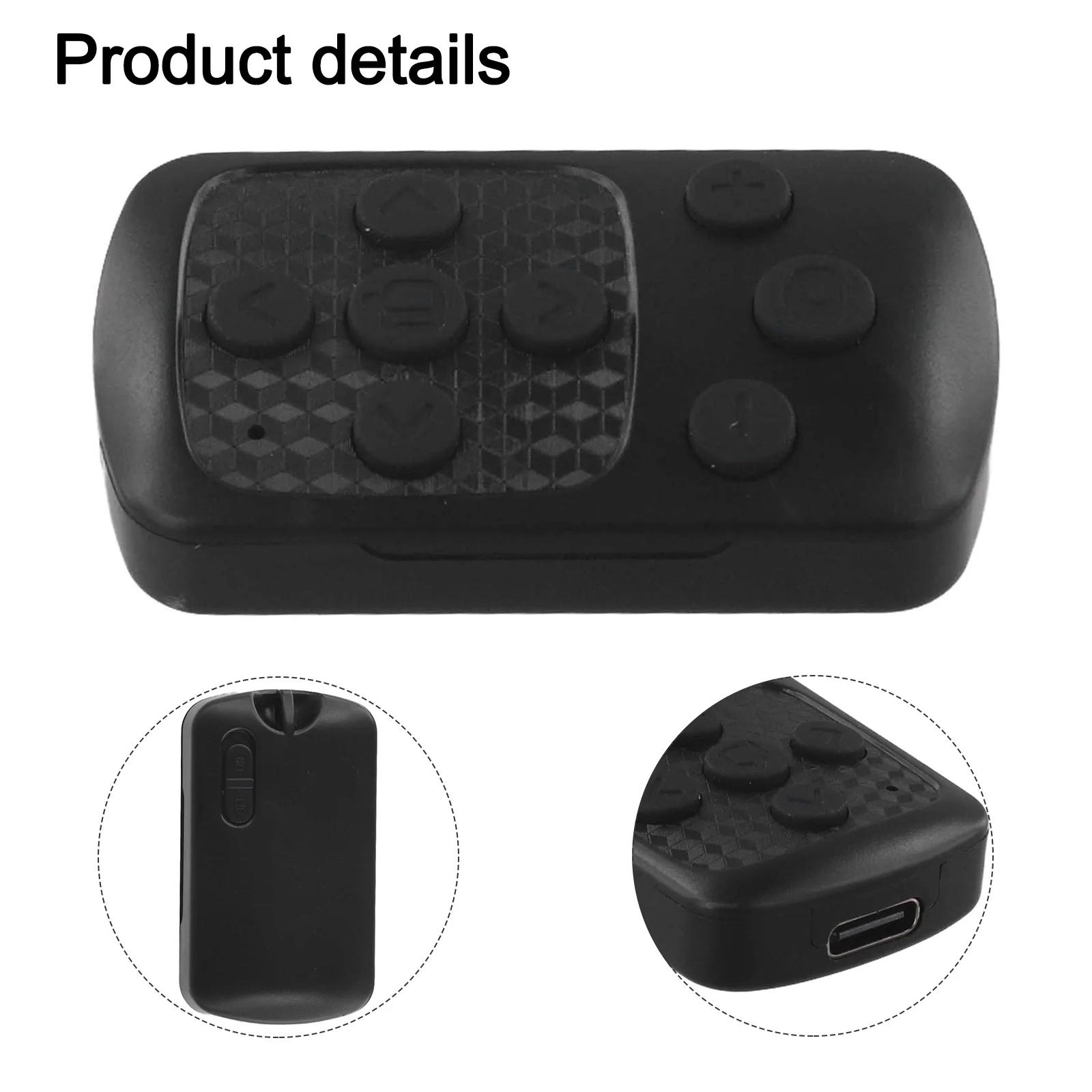 Wireless Remote for Android and For IOS Smartphones Offering Zoom Function and Camera Switch for Mobile Video and Photo