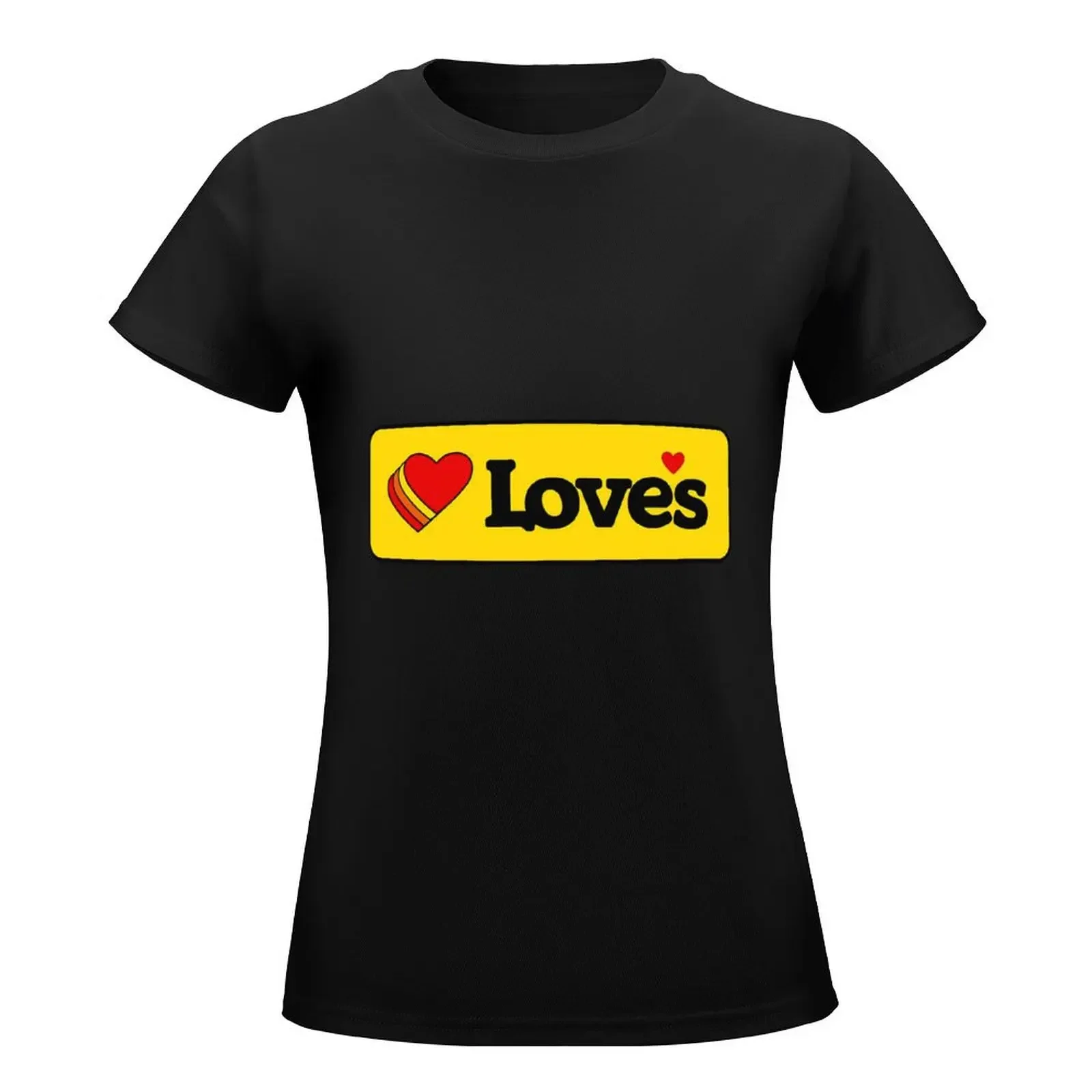 LOVES TRUCK STOP WOMEN T-Shirt summer top summer clothes plus size tops summer tops Women t shirt