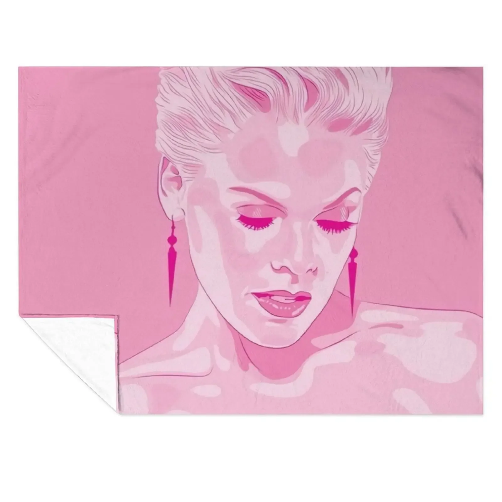 

Pink Art Throw Blanket Thins Personalized Gift warm for winter Baby Blankets