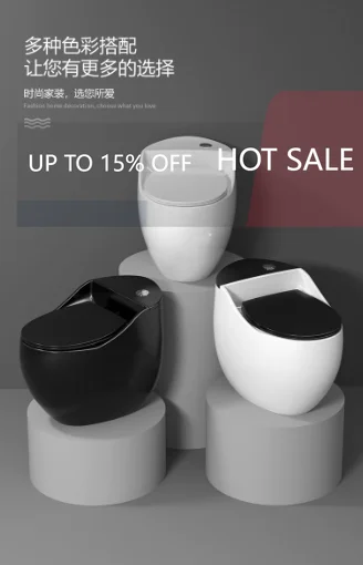 J81 New Creative Egg Toilet Compact Household Flushing Toilet for Small Bathroom Space Saving