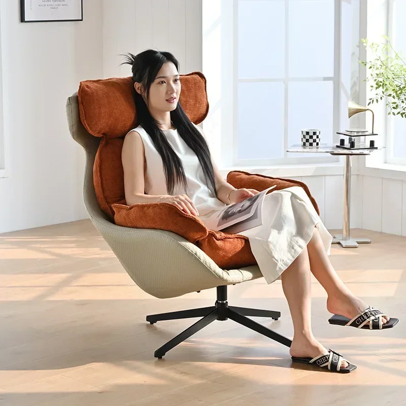 Single sofa chair, sedentary and comfortable living room balcony home leisure swivel chair