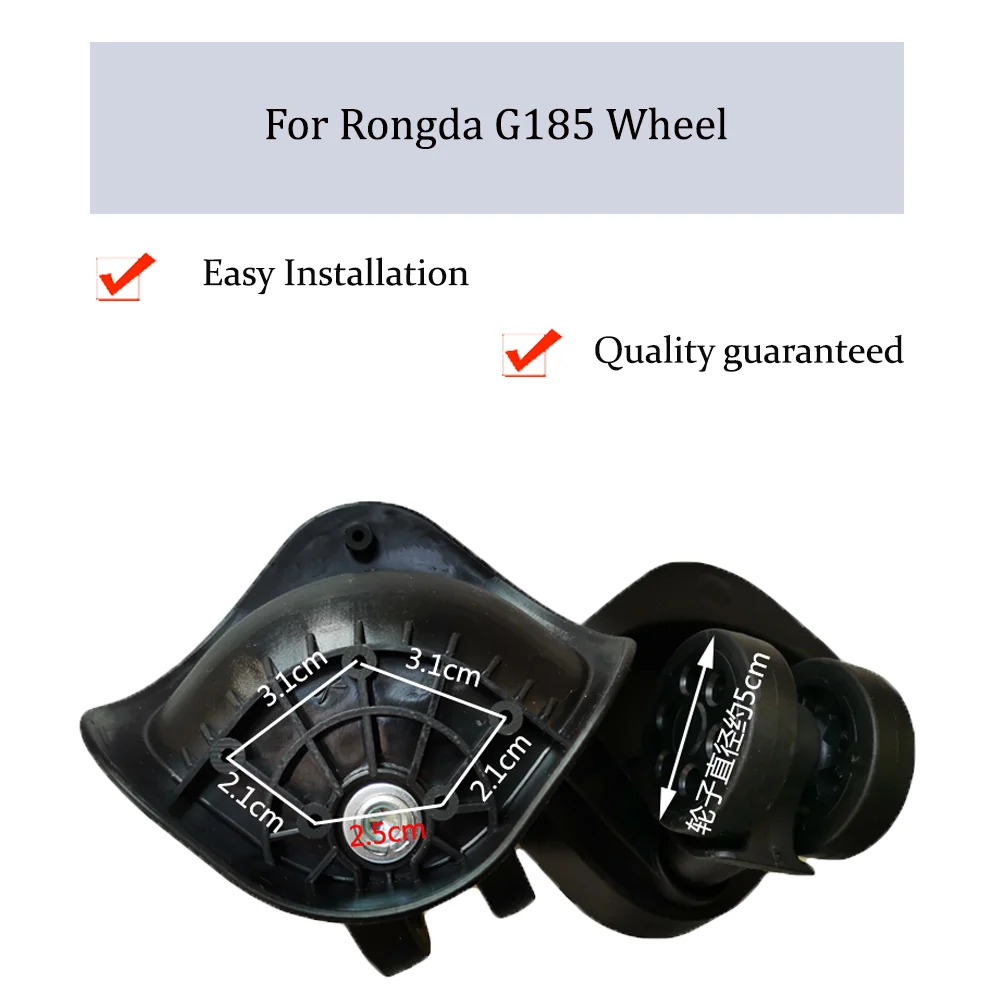 Suitable For Rongda G185 Luggage Wheel Trolley Case Wheel Pulley Sliding Casters Universal Wheel Repair Slient Wear-resistant