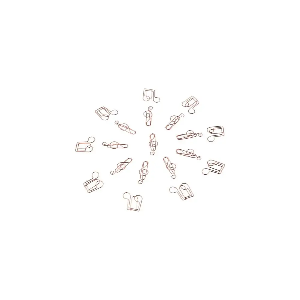 

10pcs Metal Memo Music Note Paper Clips Clip-on Music Note Metal Paper Clips Guitar Index Bookmark Creative Bookmark Clip School