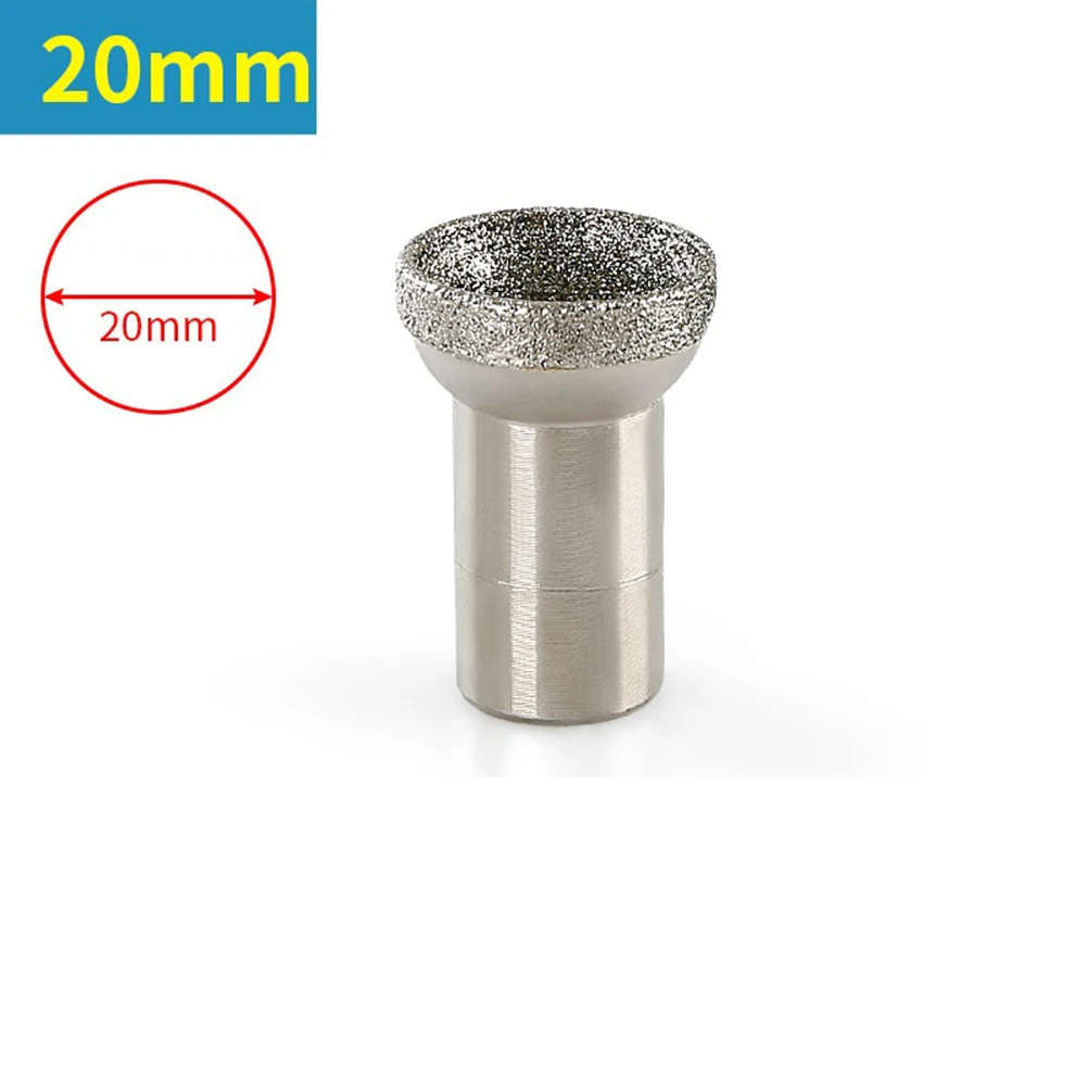 Electroplated Emery Mounted Point with Spherical Concave Head for Jade Amber Stone Beeswax and Glass Grinding and Polishing