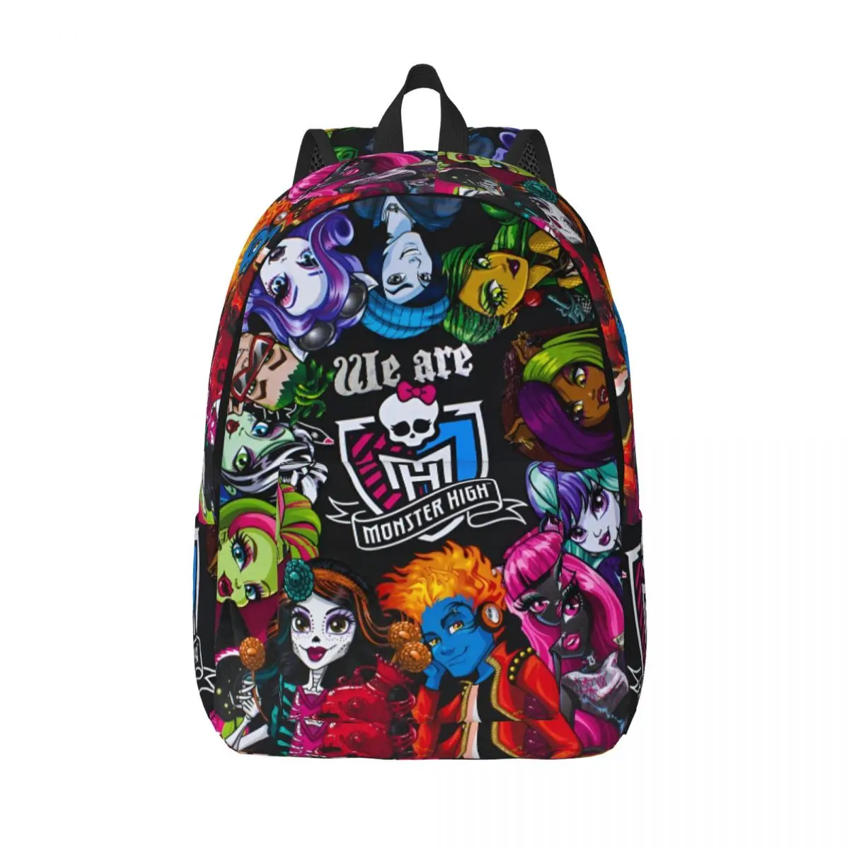Monster High Draculaura Cartoon Classical Backpack Outdoor High School Business Anime Funny Daypack Laptop Computer Shoulder Bag