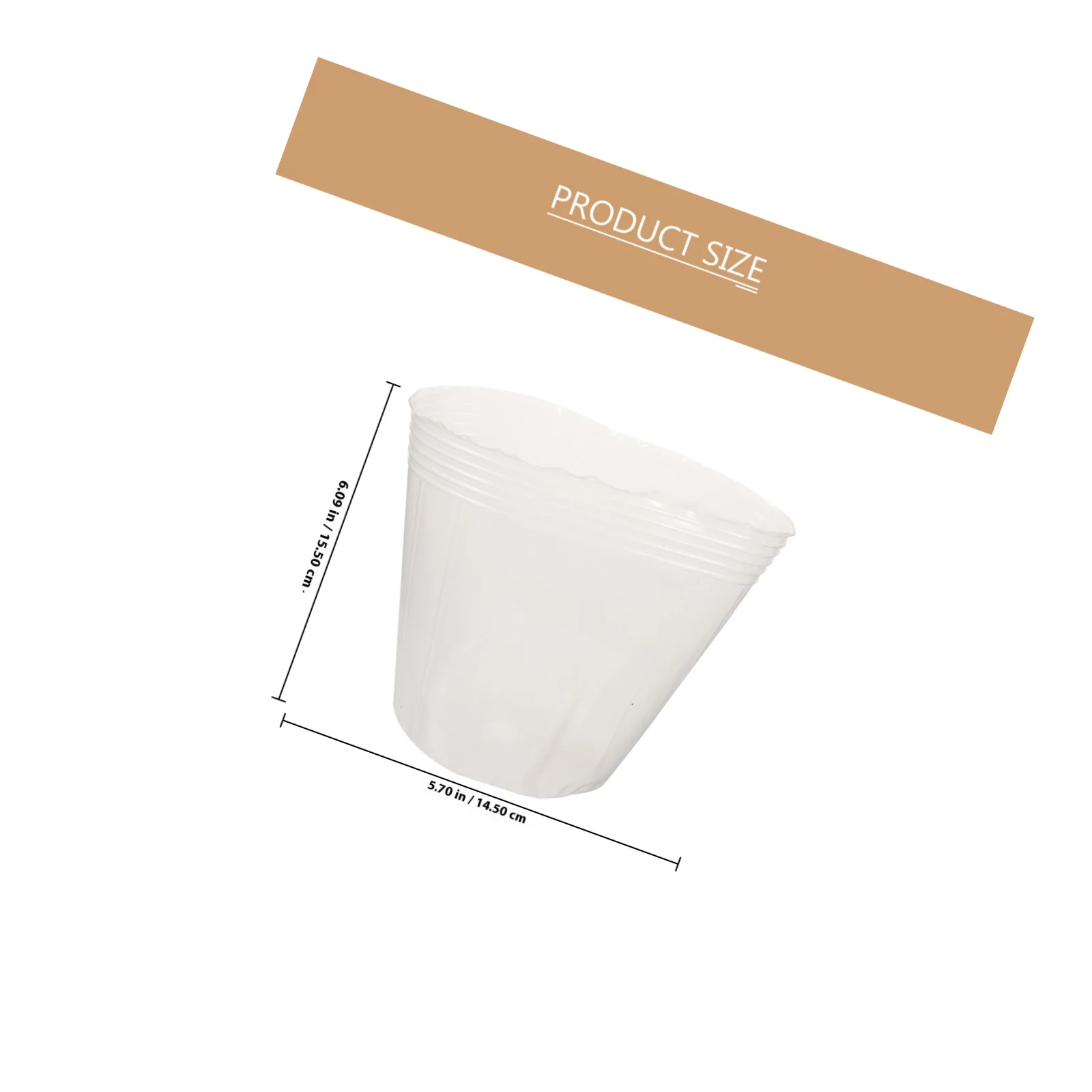 10개입 플라스틱 묘목 화분 라이너 투명 플랜터 라이너 정원 식물 화분 식물 재배 용품 플라스틱 플랜터 인서트