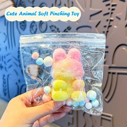 Cute Color Cat Claw Squeeze Toy Fidget Toy Rabbit Bear Pinch Kneading Toy Stress Reliever Vent Toy Kid Party Favor