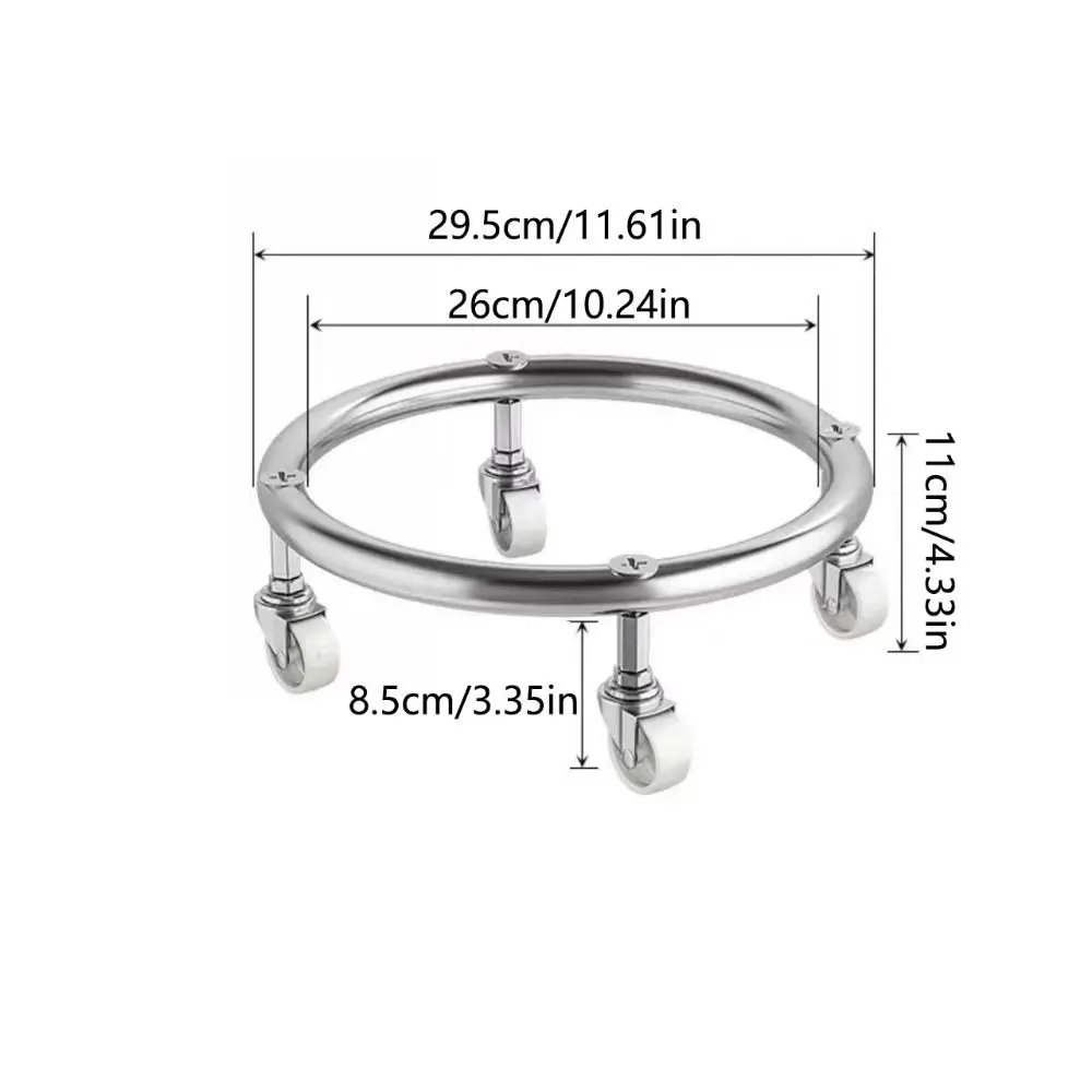 دائم المنقولة خزان الغاز قاعدة الفرامل عجلة اسطوانة حامل قوي آمن ثابت خزان حامل دوللي المنزل #6
