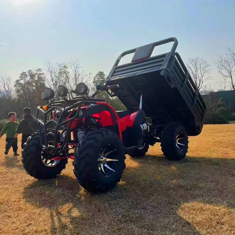 New Farmer's 4 Wheels with Bucket Beach Hydraulic Upgraded Airport Ground Racing Agricultural Vehicle Load Tow Dolly