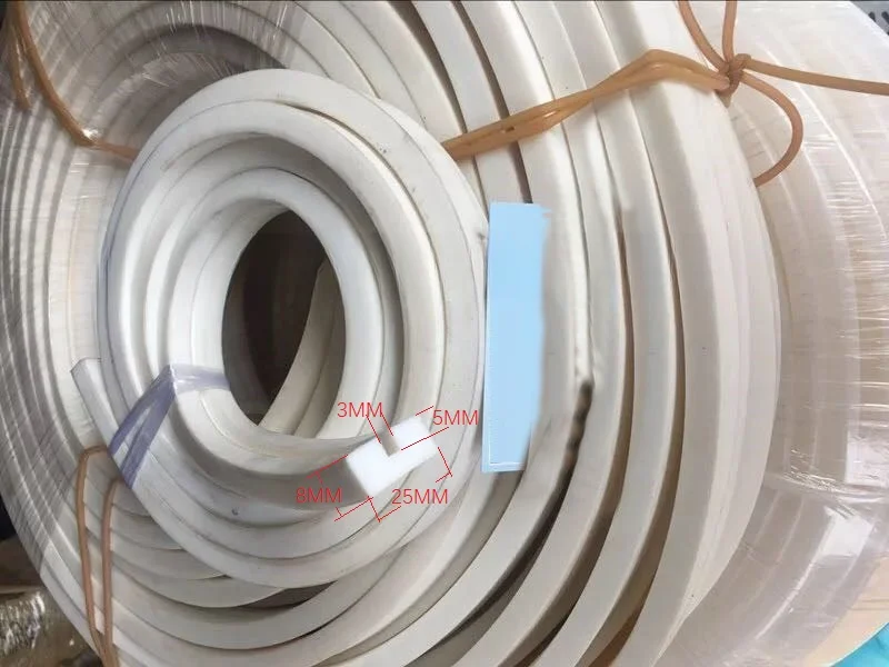 Bag making machine Heat cutting machine Sealing machine Silicone strips Silicone strips with grooves 1 roll length 50M