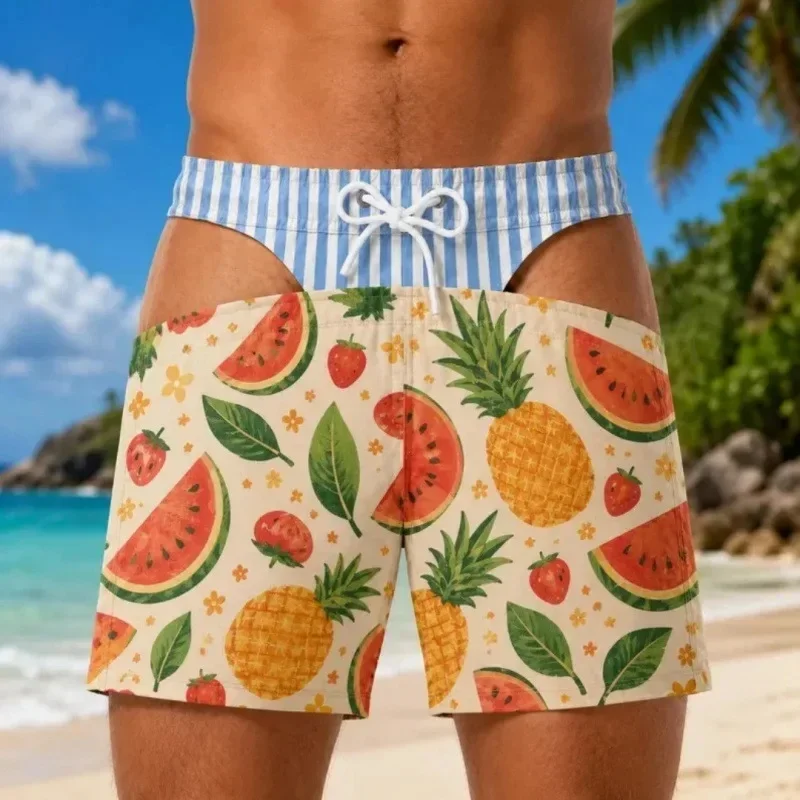 2026 Lustige 3D-Druck-Badeshorts für Herren mit neuartigem Lochdesign, Strandshorts, Scherz-Badebekleidung, Boardshorts – Detail 7