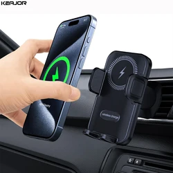 Wireless Car Charger Car Air Vent Phone Holder for iPhone 15 14 13 12 Samsung Xiaomi Fast Wireless Charging Station Phone Stand