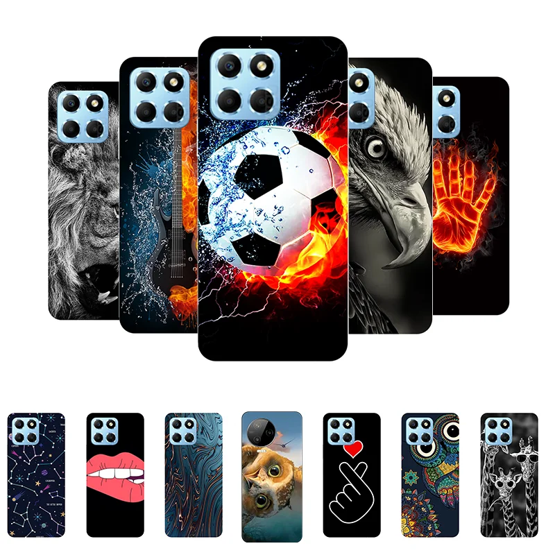 for Honor X6 2022 Case X6S Football Soft Silicone Back Cases for Honor X6S X 6 S VNE-LX3 Phone Cover HonorX6 5G 4G etui 6.5inch