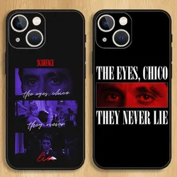 Scarface 1983 Film Phone Case For iPhone15,14,13,12,11,Pro,Max,Plus,Mini,X,XS,XR,8,7,6,S,Plus,SE Soft Black Case
