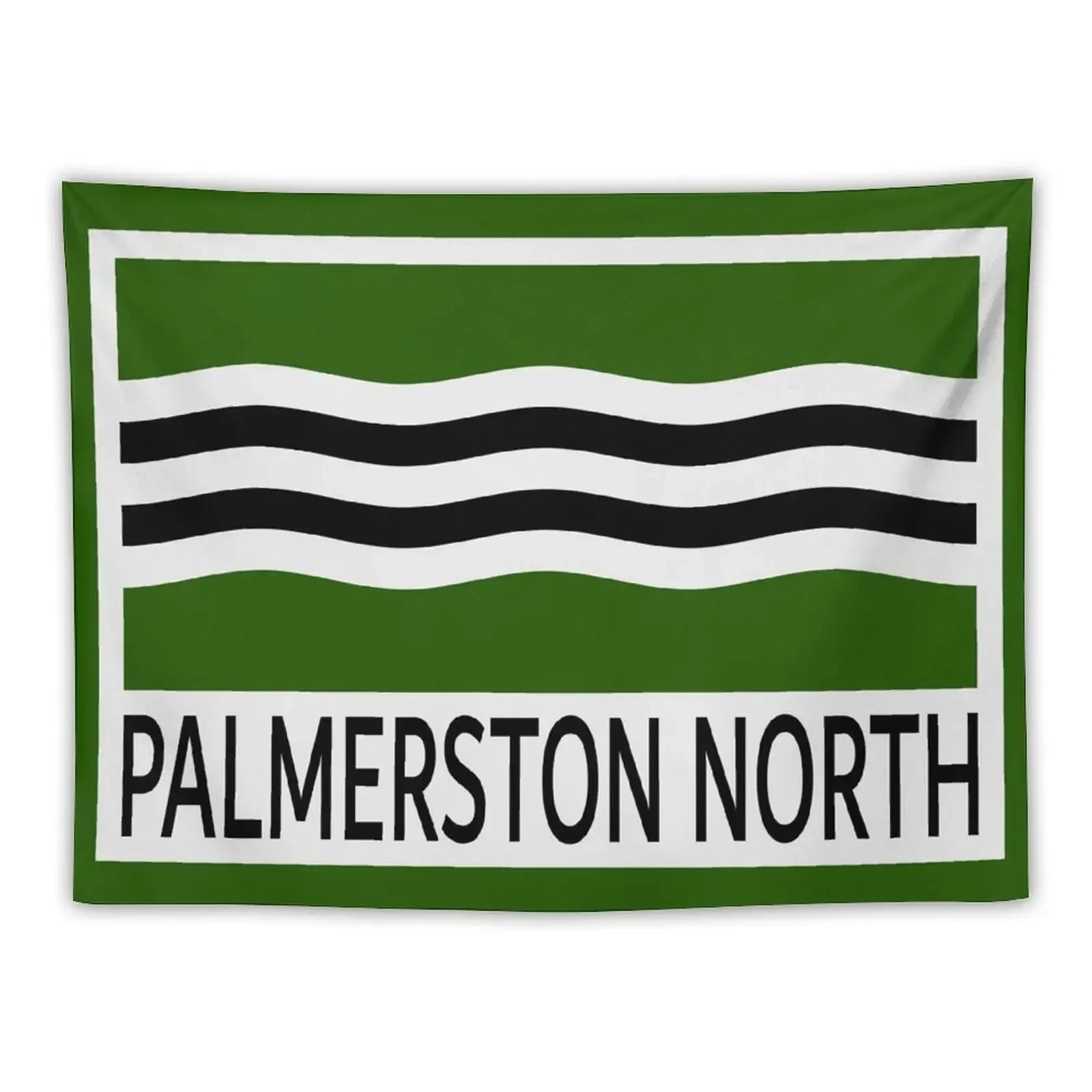 Palmerston North Flag and Name Tapestry Wall Hanging Wall Room Decore Aesthetic Wall Decor Tapestry