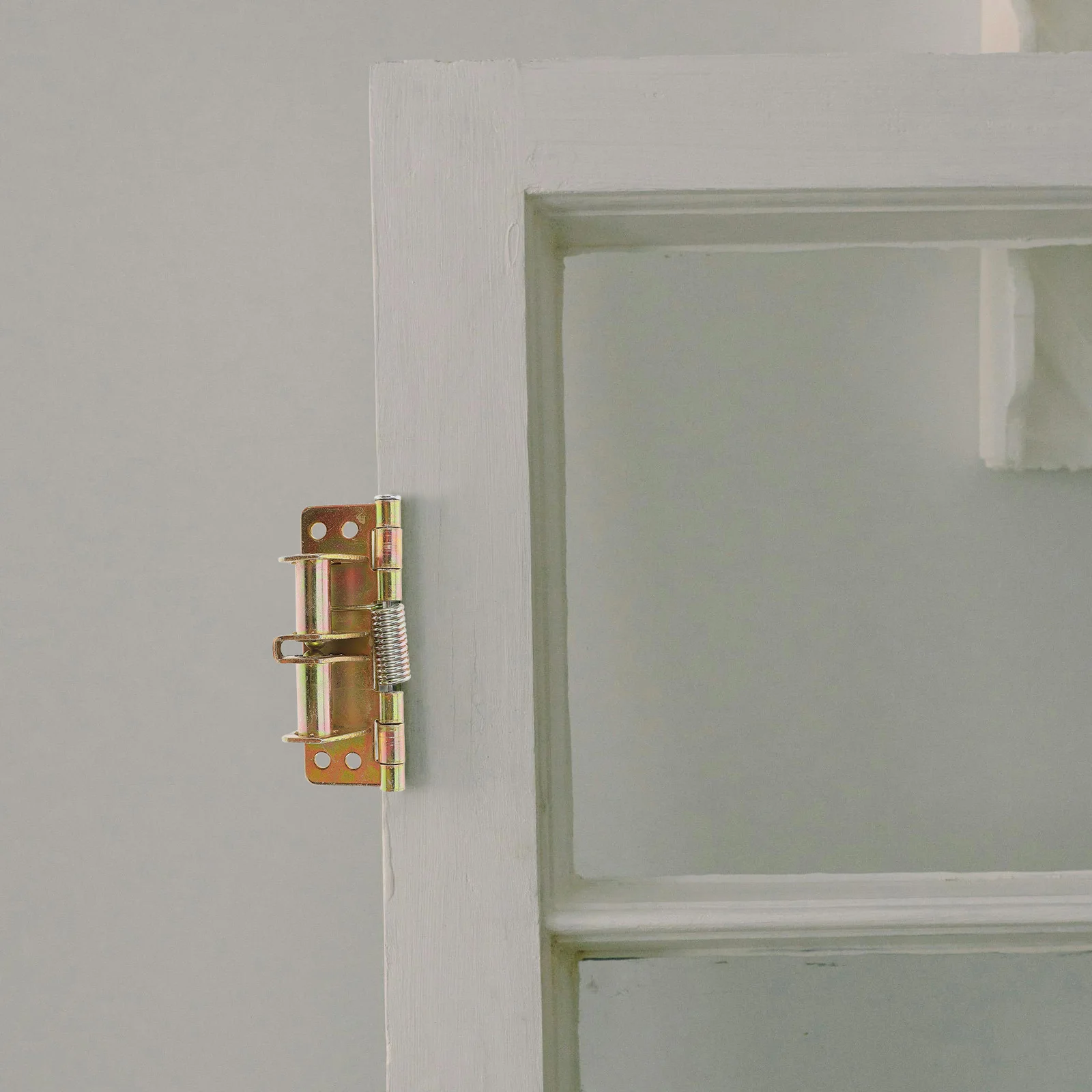 

Heavy Duty Automatic Closing Hinges For Door Gate Furniture Hook Band Replacement Kit Durable Metal Alloy Easy Install Wood Box