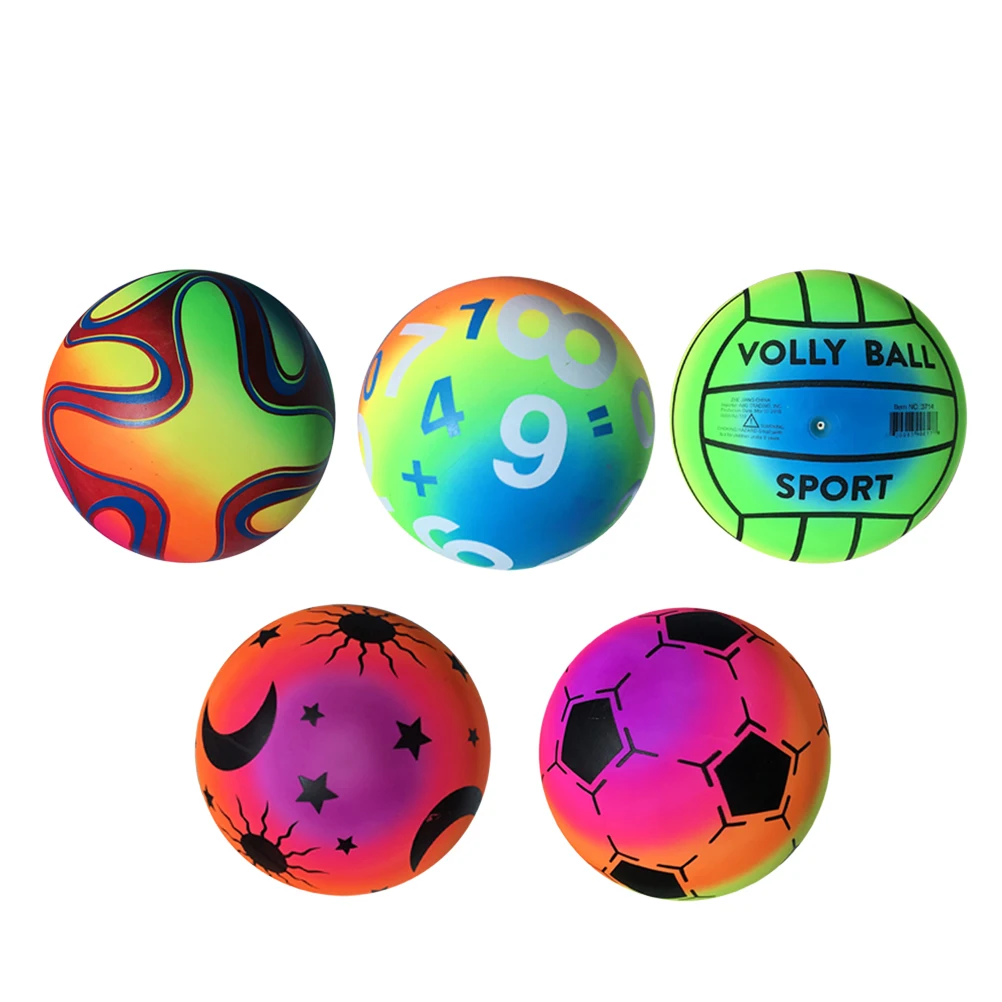 Ballon de plage pour enfants, 5 pièces, pour flaping, Kickball, dégradé élastique, jouant en piscine