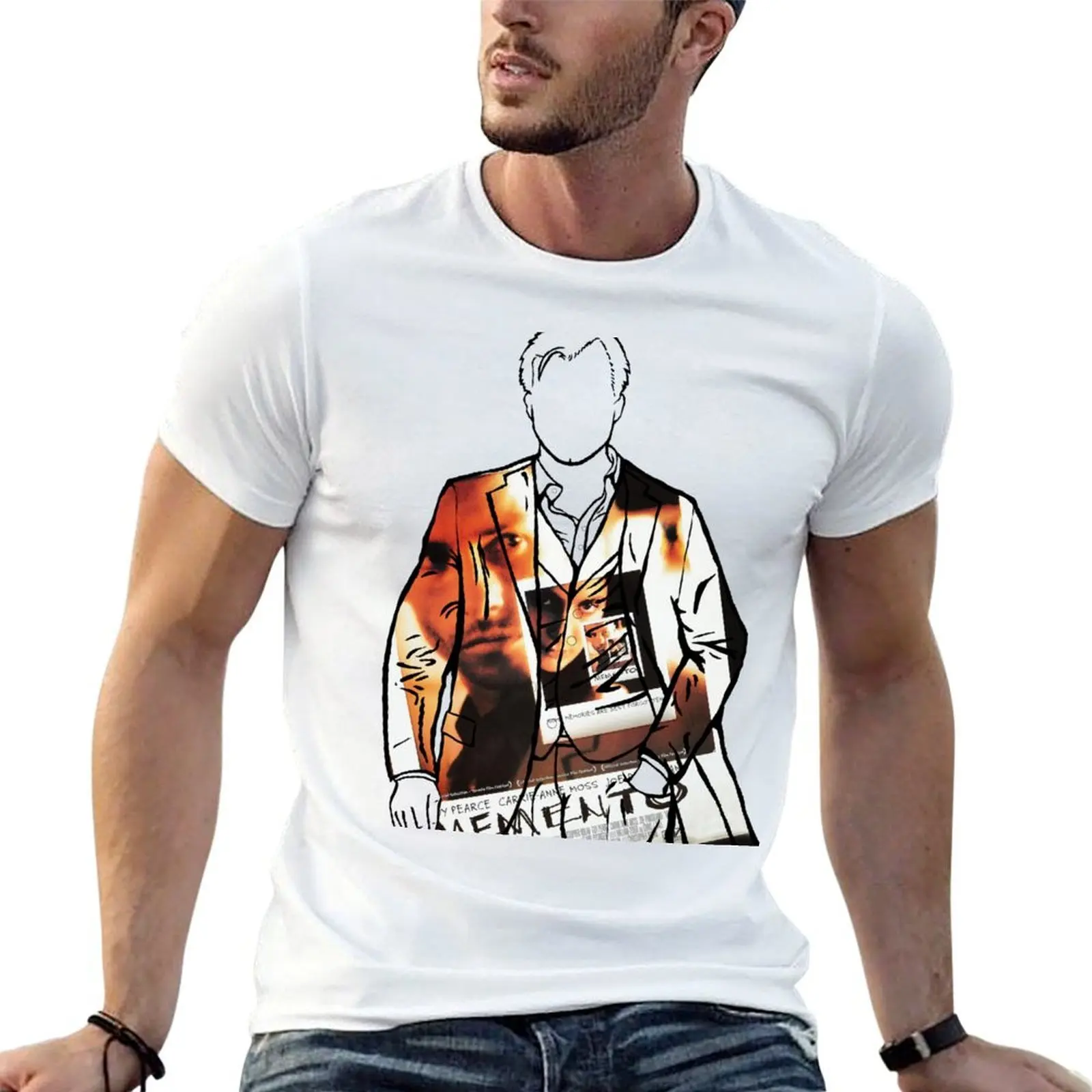 

cotton (Memento) Nolan man shirt t Portrait designer high T-Shirt t shirts Christopher quality