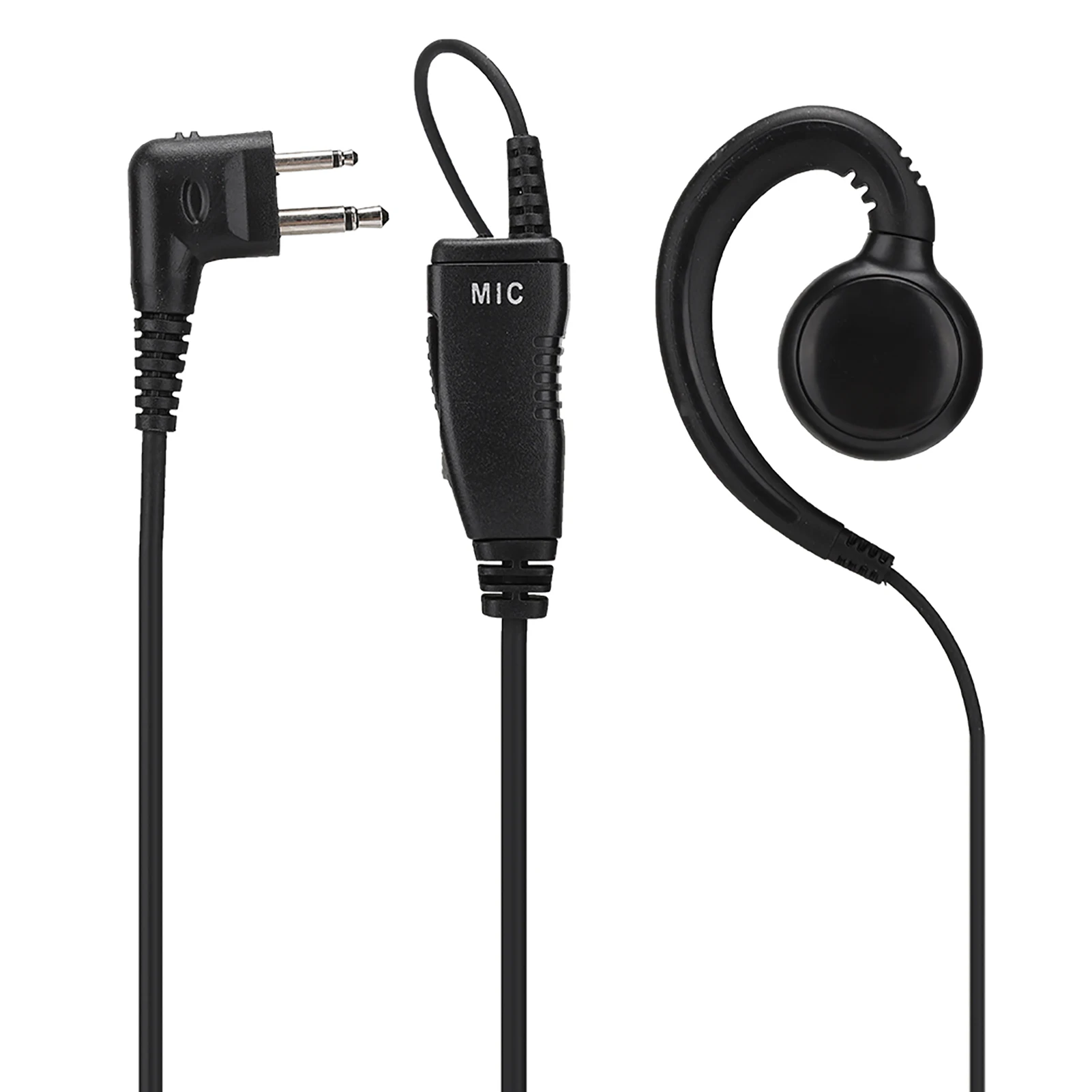 Two Way Radio Headset for Motorola Yaesu Walkie Talkie Headset AEH3000-M1A Walkie Talkie Two Way Radio Black Headset Mic
