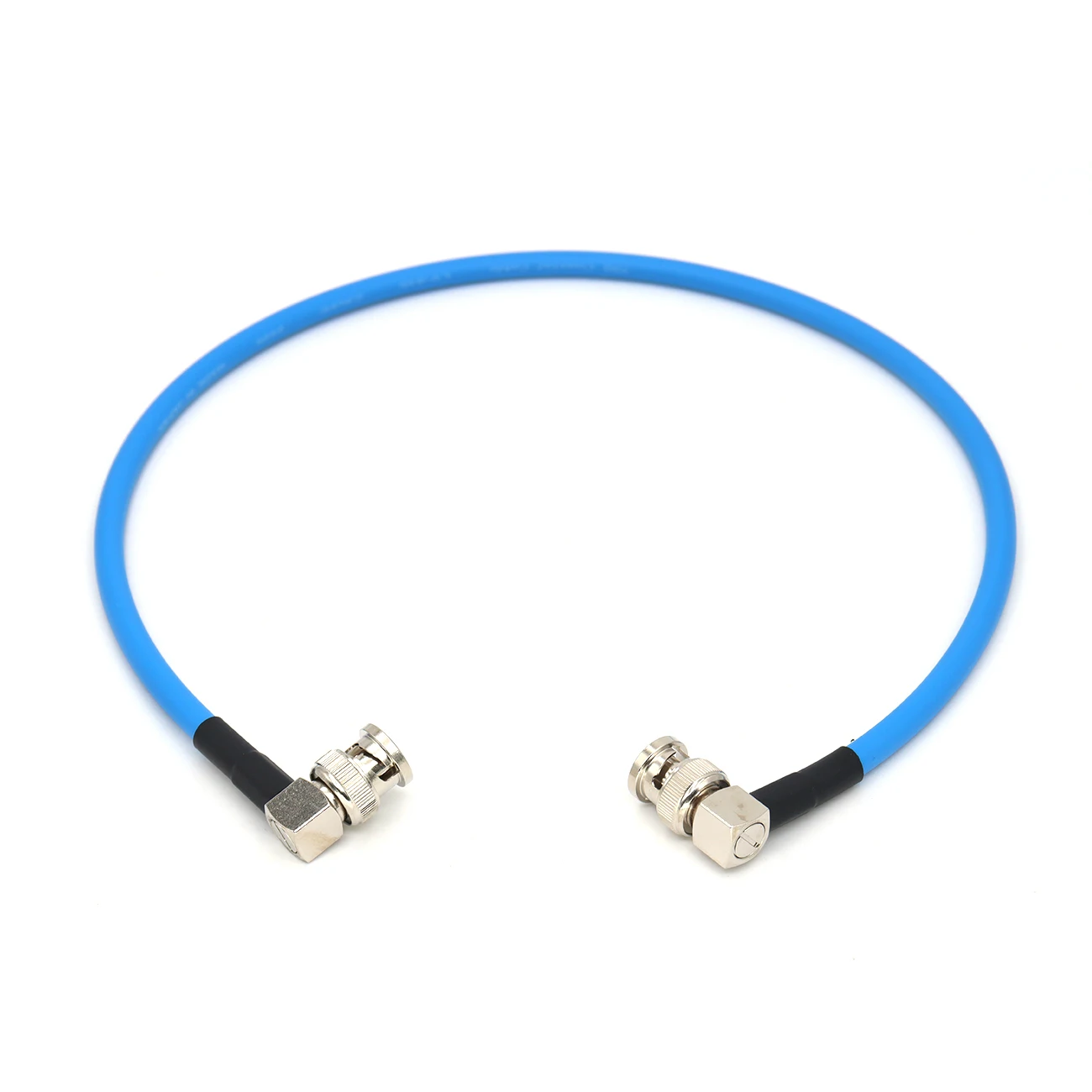 Monitor 12G HD-SDI Video Cable, Right Angle BNC to Right Angle BNC 75 Ω CANARE LV-61S Coaxial Cable