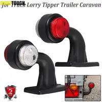 2X luz LED de posición lateral Universal 12V 24V indicador de contorno lámpara de posición de remolque de camión impermeable Auto coche autobús lámpara lateral trasera