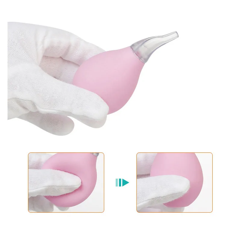 Baby Silicone Nasal Aspirator Suction Baby Safety Nose Cleaner Newborn Infantil Sanitation Nasal Dischenge Patency Tool