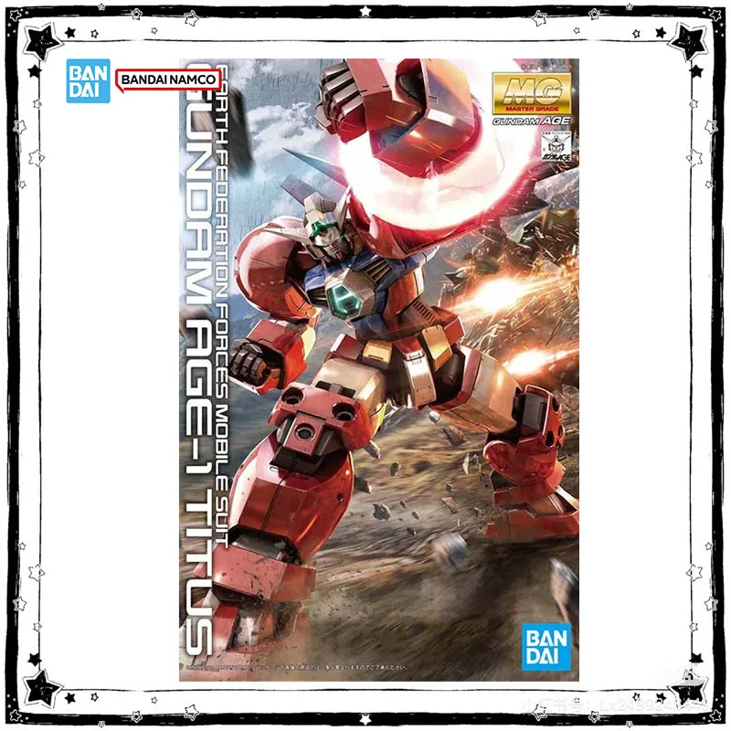 

In Stock Bandai MG 1/100 Gundam Age-1 Titus Anime Gundam Action Figure High Poseability Collection Assembly Model Boy Toys Gifts