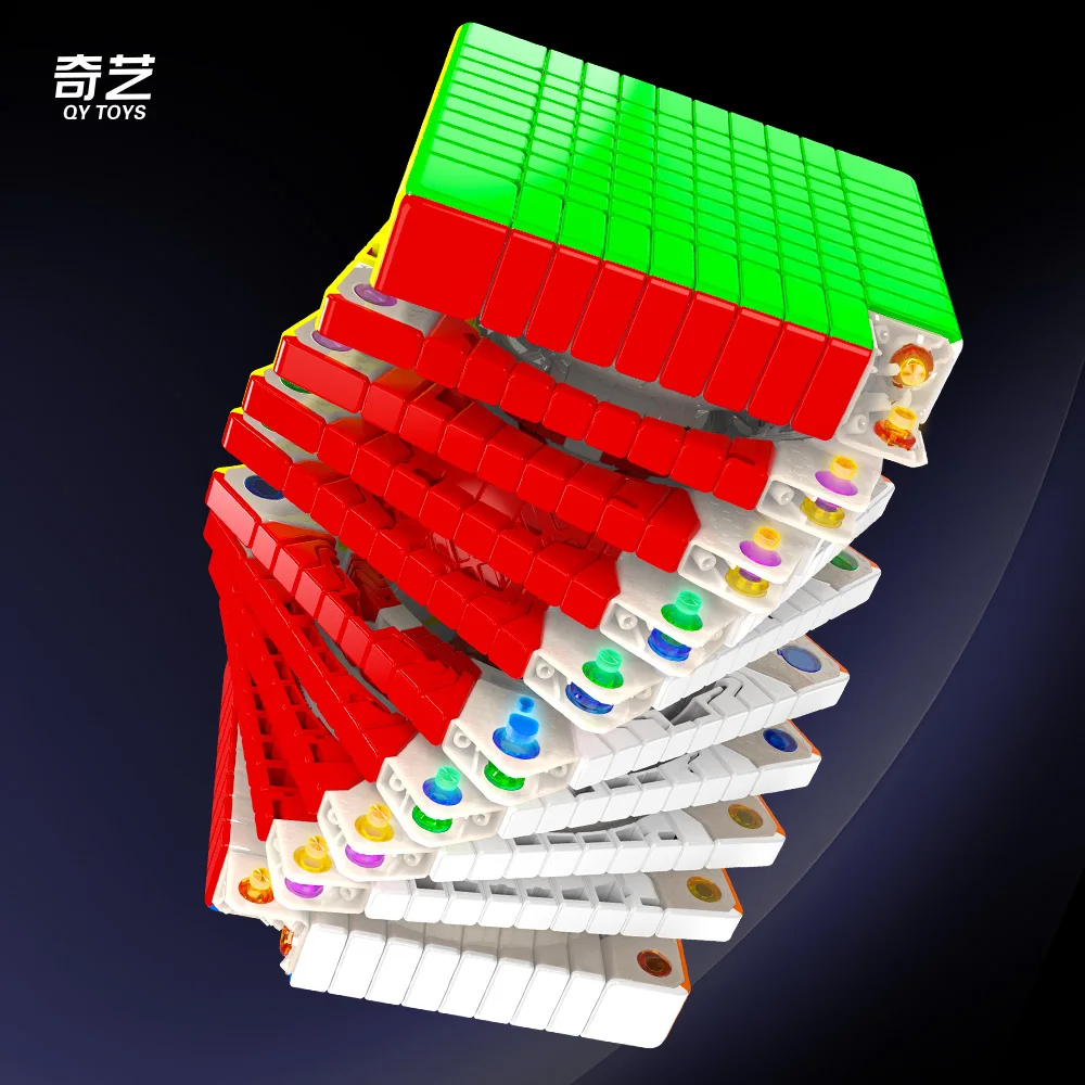 QIYI 10x10 M Cubo mágico magnético de velocidad juguetes profesionales Fidget Qiyi 10M Cubo mágico rompecabezas