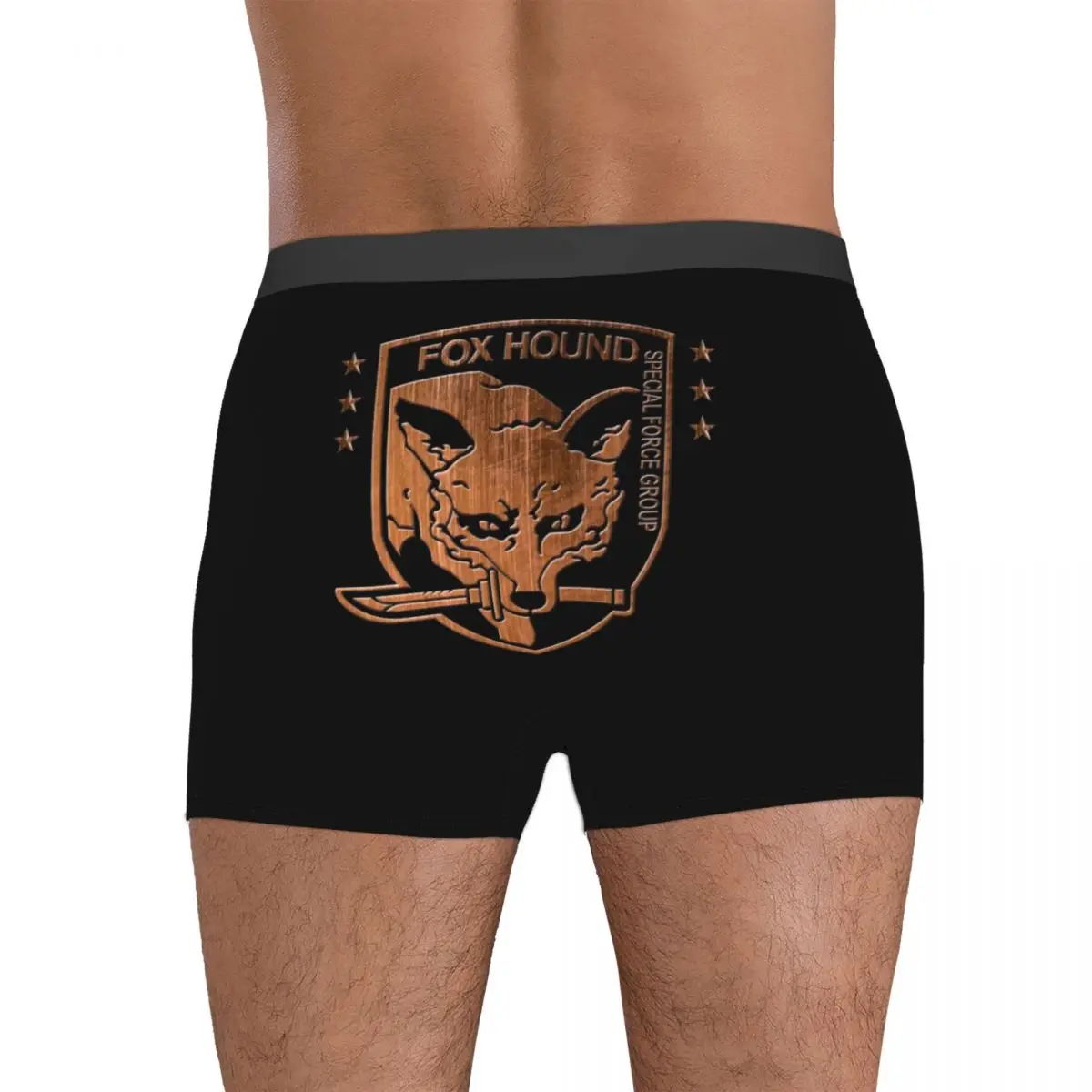 Boxer Underpants Shorts Foxhound Special Forces Group Metal Gear Solid Panties Men's Underwear for Homme Man Boyfriend Gift