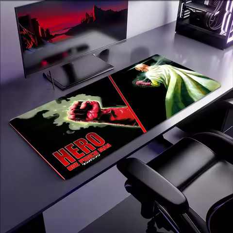 Anime One-Punch Rubber Desktop XXL Desk Man Mats Non-slip Gaming Thickened Large MousePad Office