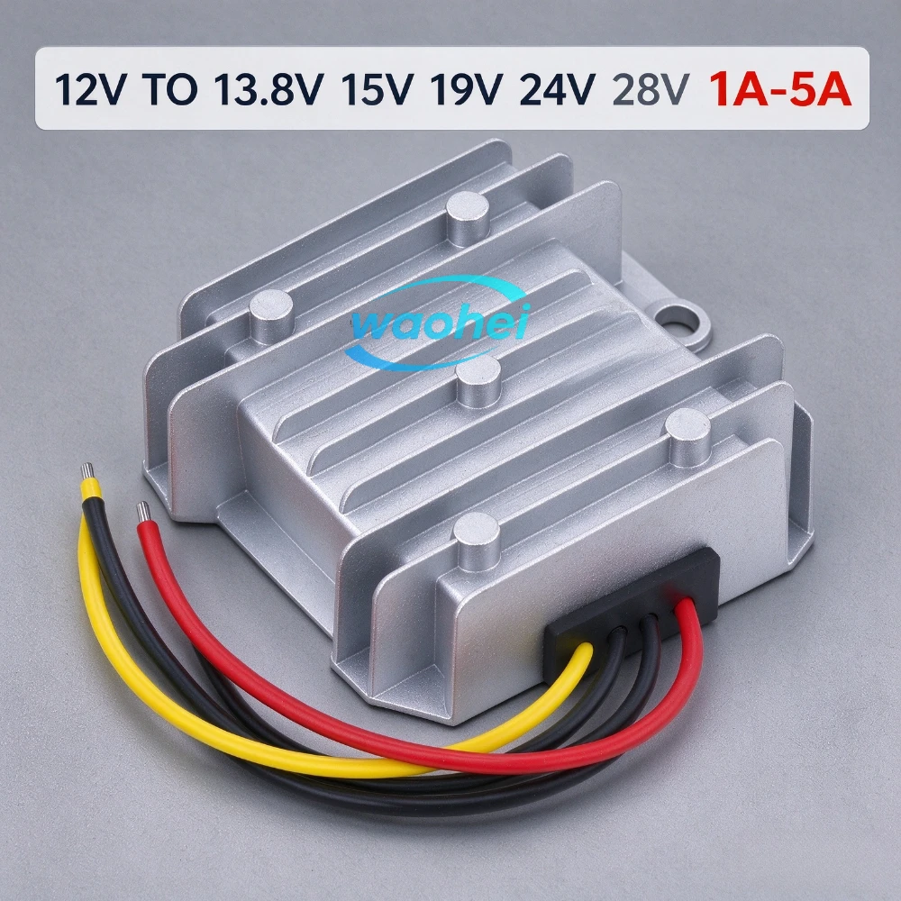 12V To 13.8V 15V 19V 24V 28V 1A-5A DC To DC Step Up Boost Power Converter  Voltage Stabilizing15vdc 19vdc Voltage Regulator Volt