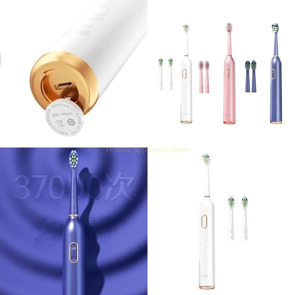 

D0AB Электрическая зубная щетка для взрослых USB Перезаряжаемая зубная щетка 5 режимов для взрослых