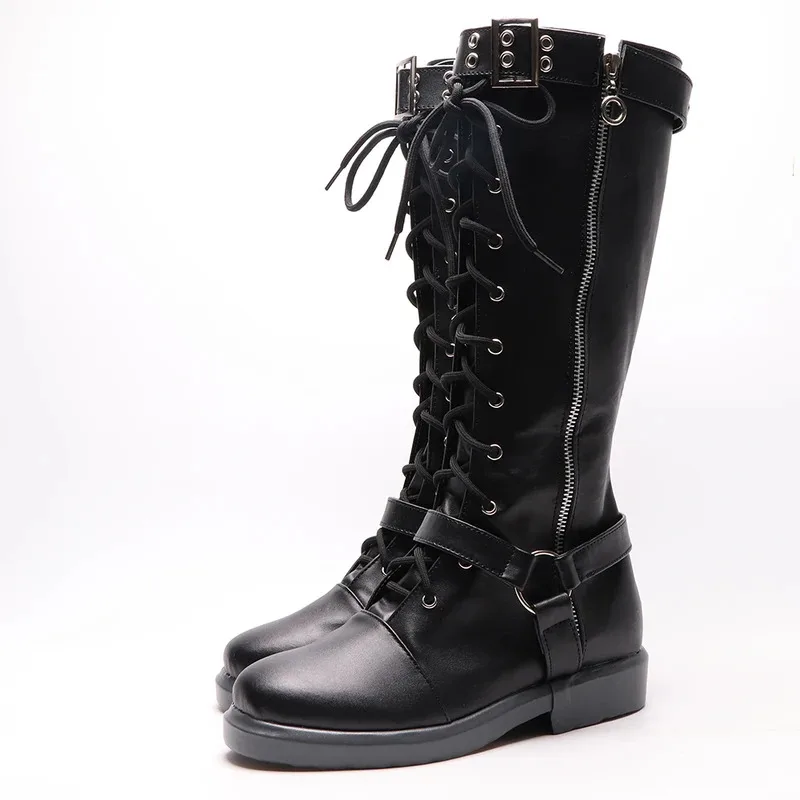 

qq34 Сапоги для косплея в стиле аниме Persona 5, обувь Futaba Sakura, аксессуары для Хэллоуина, индивидуальный заказ