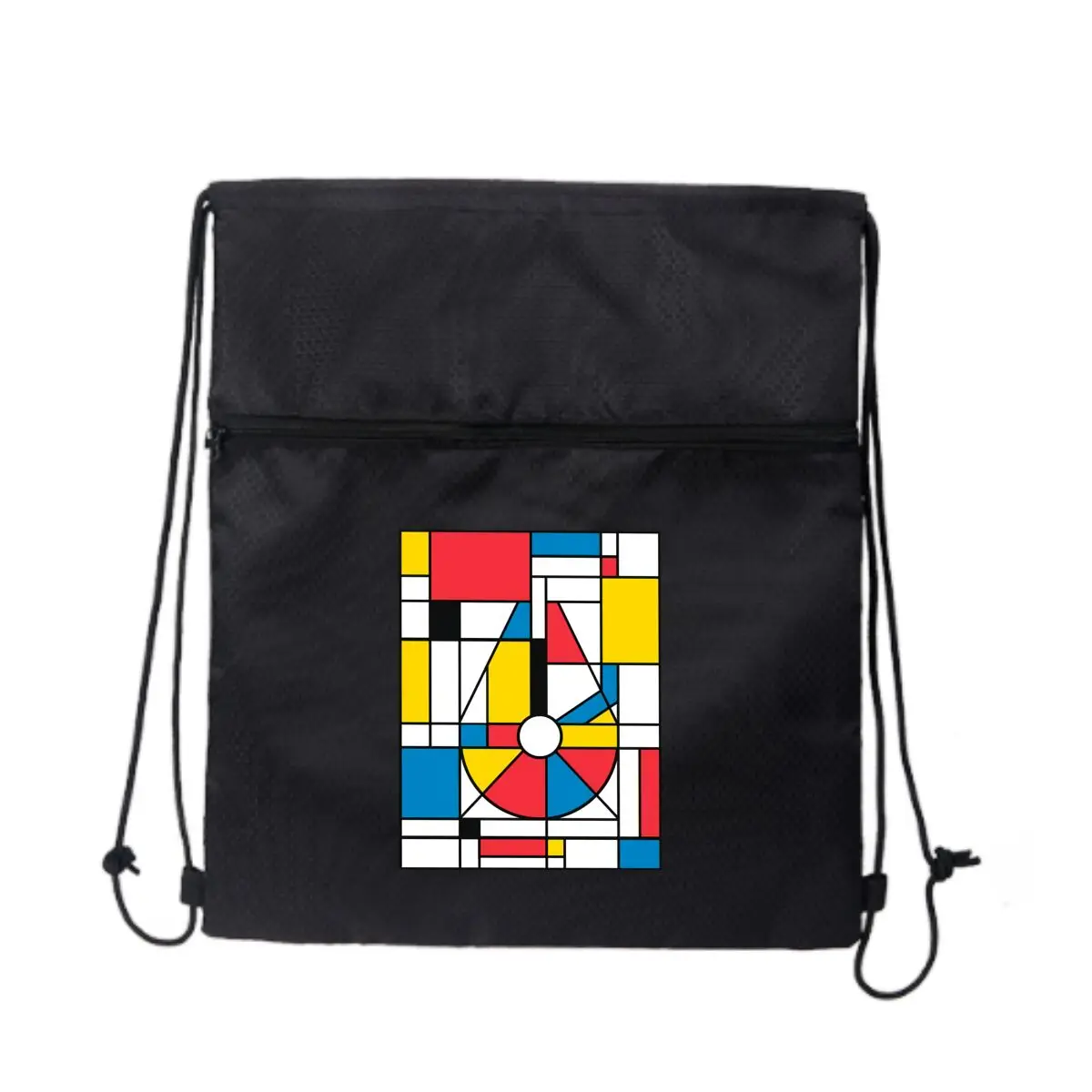 

Mondrian - стильный рюкзак с геометрическим рисунком и застежкой-молнией на шнурке для любителей активного отдыха