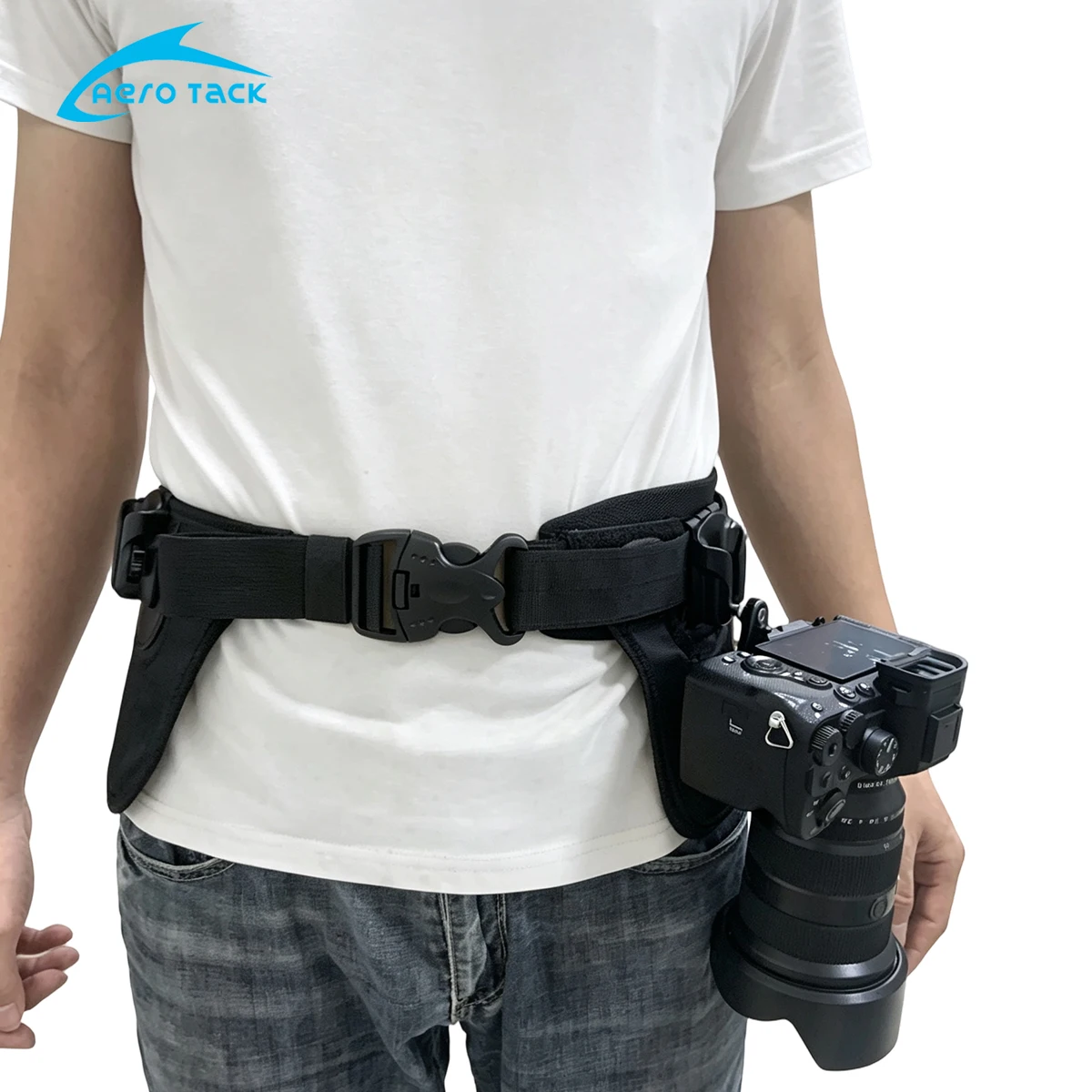 Aero Tack Outdoor Photography Camera Waist Belt Holster Quick Release Camera Hanging System For Travel