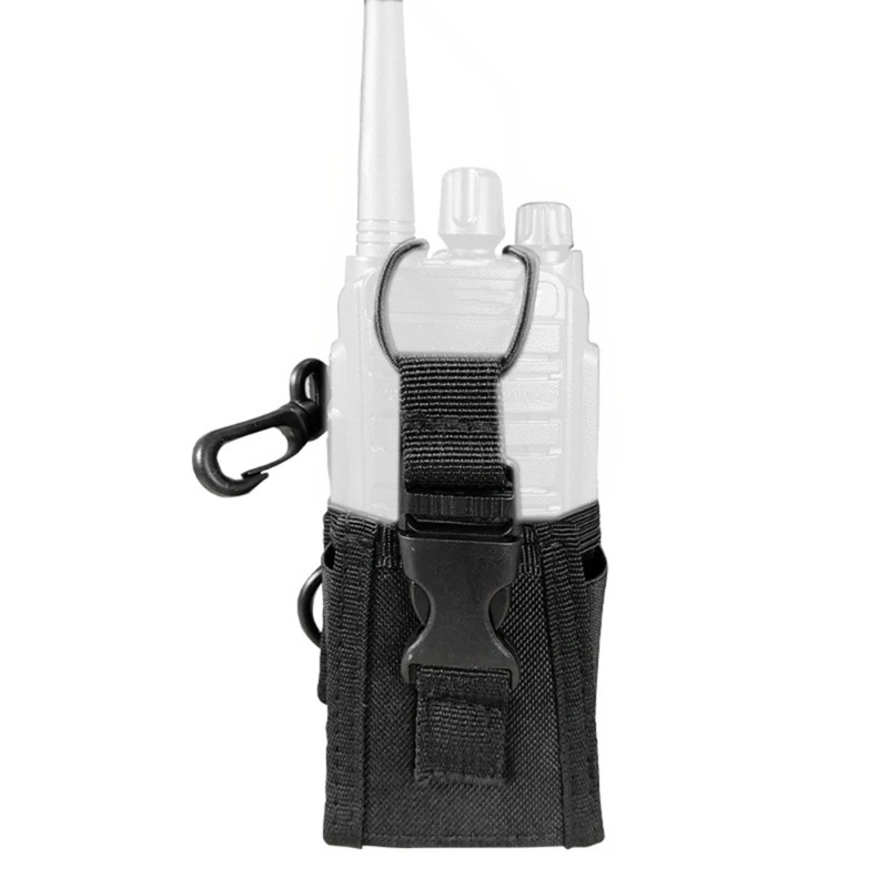 Interphone Storage Two Way Radio Holder Holsters Nylon Belt Case Bag with Adjustable Shoulder Strap