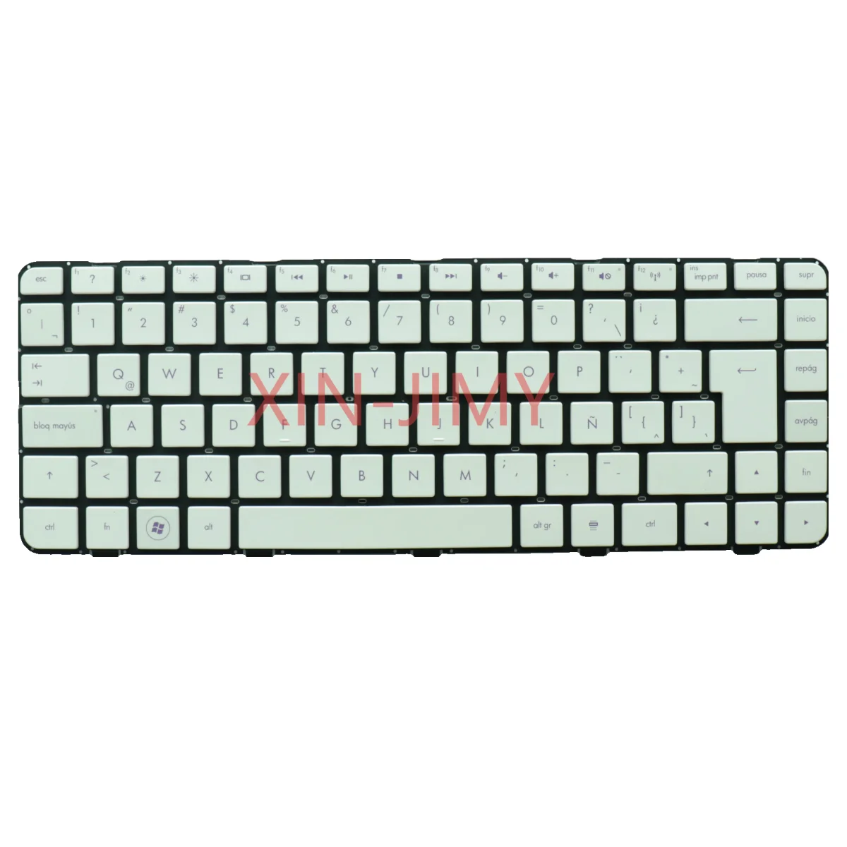 DM4 SP/Latin Keyboard for HP Pavilion DM4 DM4T DM4X  DM4-1000 Laptop White Color Blue Font No Frame