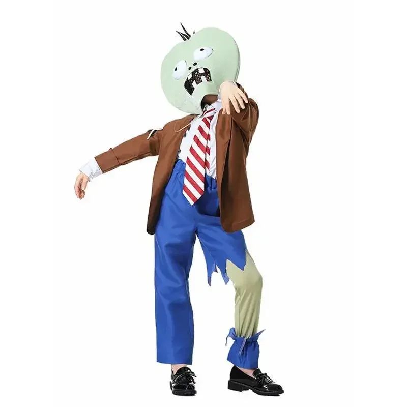 2025 أزياء الهالوين للفتيات والأولاد زومبي نباتات الأطفال مقابل. أزياء الزومبي للعرض المسرحي أزياء زومبي مجسمة