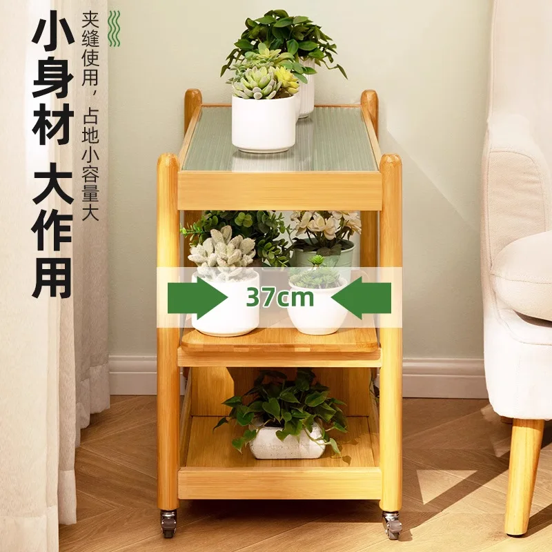 Горшок подставка для растений балкон передвижной гостиной зал крытый деревянный пол