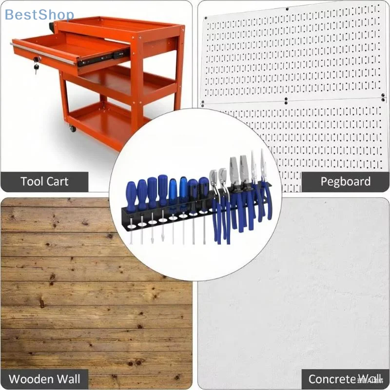 1Pcs Wall-mounted Hardware Tool Storage For Hex Cross Screw Driver RC Tools Storage Base Stand Screwdriver Organizer Tool