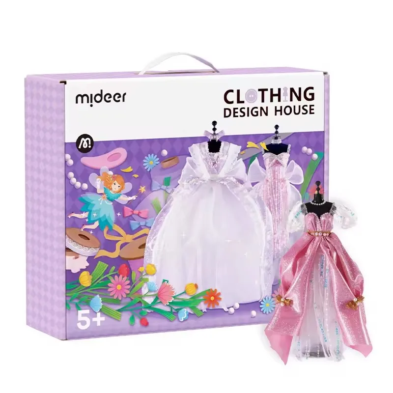 Mideer Kleding Ontwerp Huis DIY Handgemaakte Kunst En Ambacht Naaien Ambacht Voor Kind Mode Prinses Poppenkleertjes Speelgoed Kinderen Meisjes 5Y +