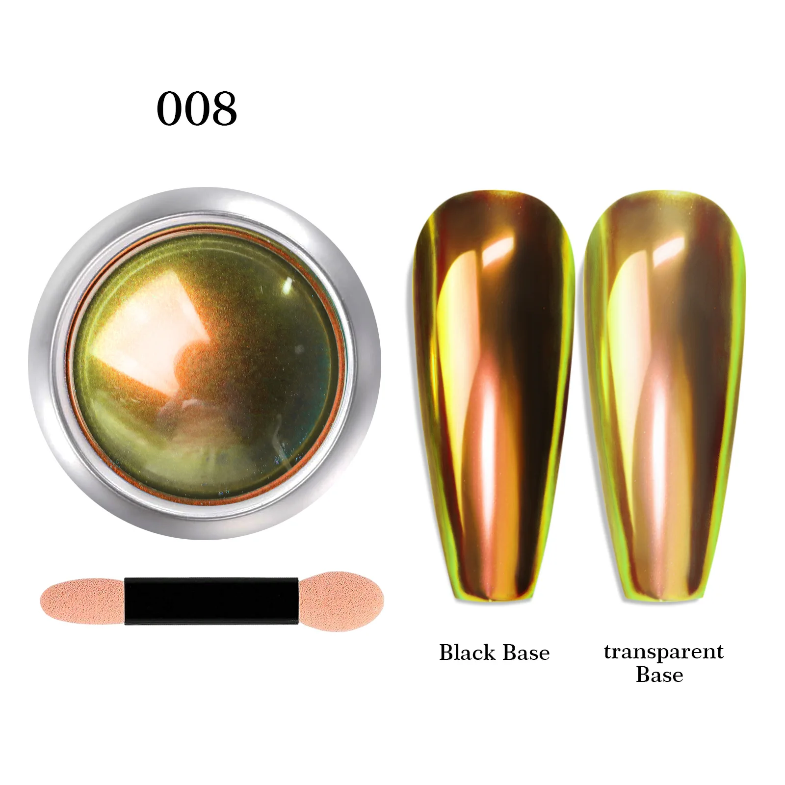 12Colors Magic Metallic Chameleon Mirror Powder 2-3g Laser/Aurora Mirror Effect Nail Rubbing Powder DIY 9D Chameleon Pigment