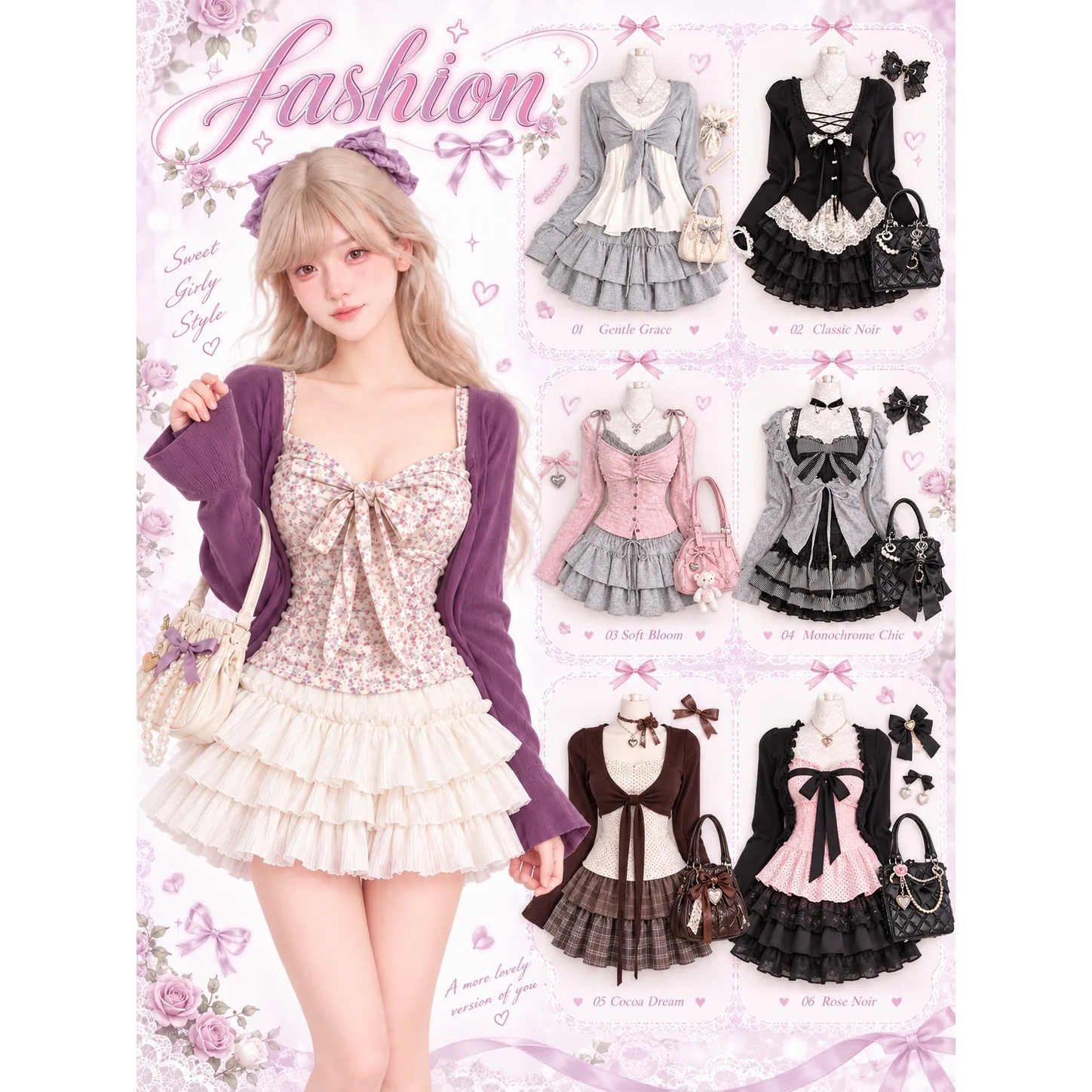 Autumn Korean Fashion Vintage Outfits Women Casual Y2k Crop Tops 2 Piece Set + Ruffle Mini Skirt Office Lady Skirt Suits