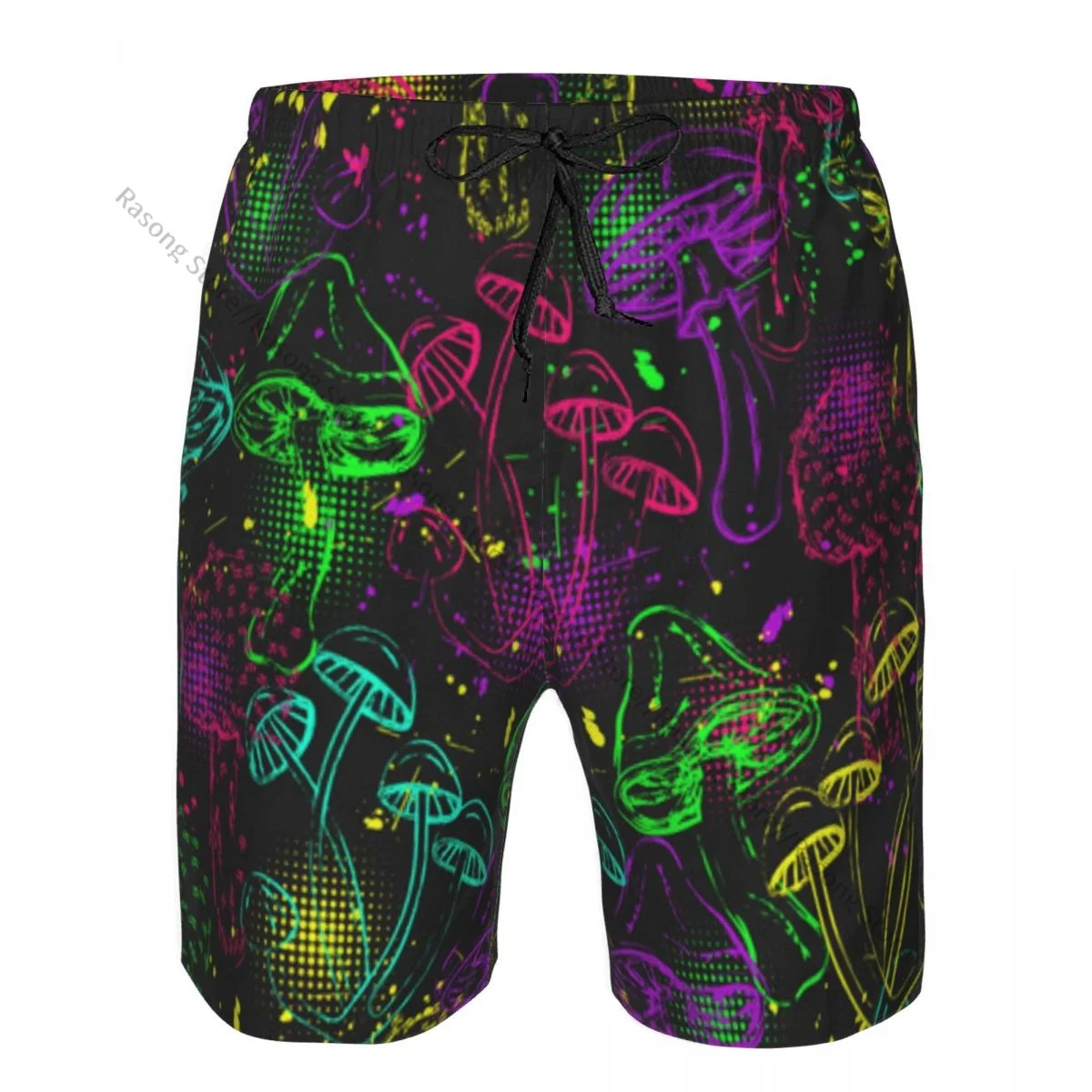 

Fantasy Magic Mushrooms In Grunge Style pajama pants for man home short trousers men sleep bottom home wear