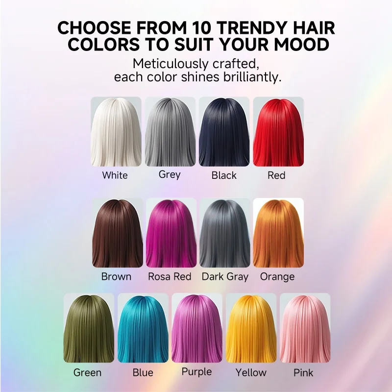 Hairs Dyed Mud Hair Colour Wax Easy To Wash Hair Styling Paste Dye for Eyebrow Beards Coloring Temporary Hair Color Style Cream view 3